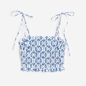 H&M smocked crop top NWT